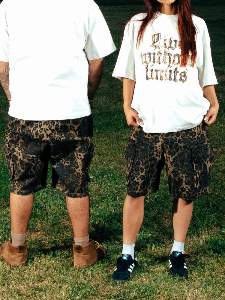 Kny Chaos Leopard Shorts