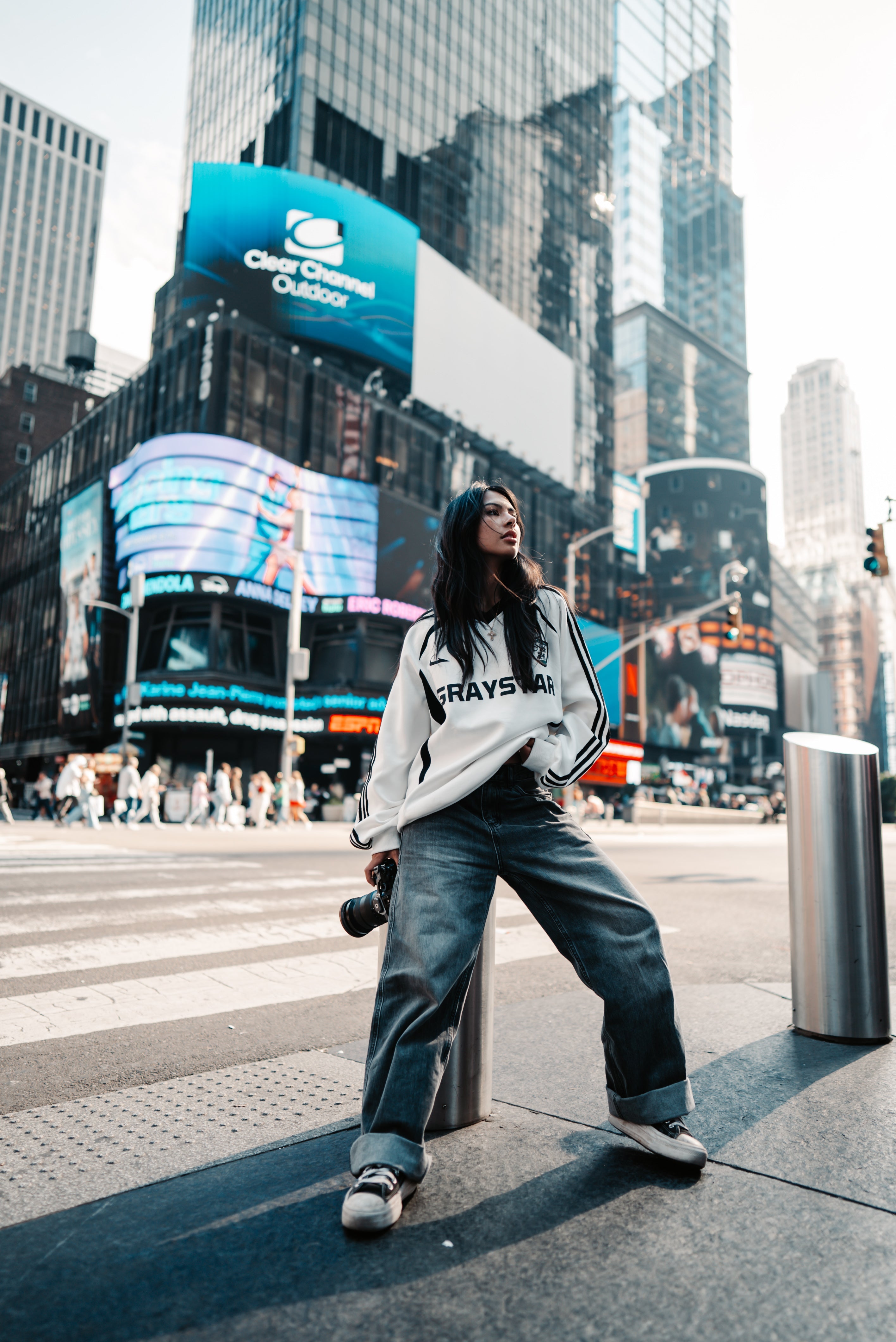 Kny Graystar Vintage Football Sweater
