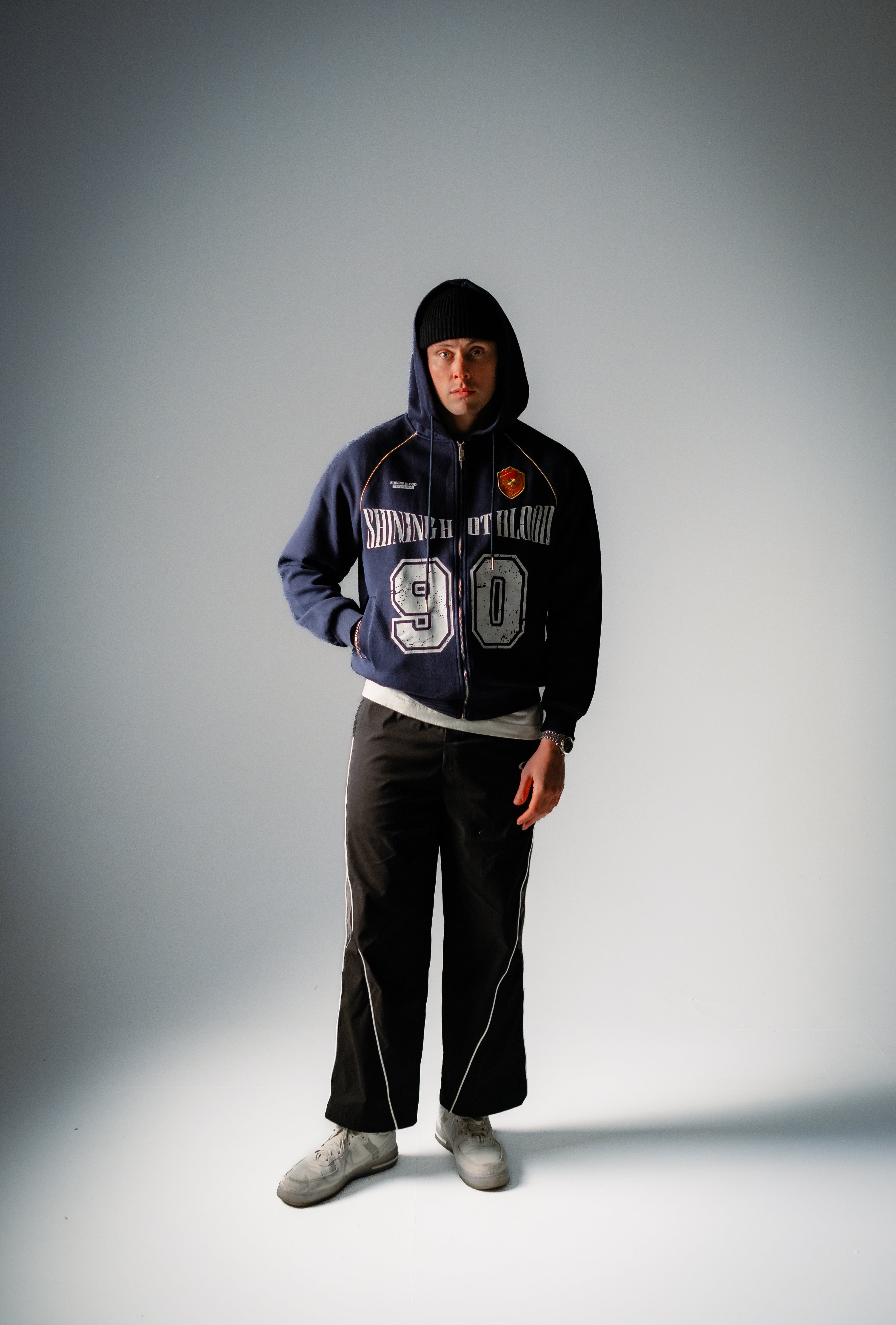 Vintage Sinner 90 Hoodie with Zipper