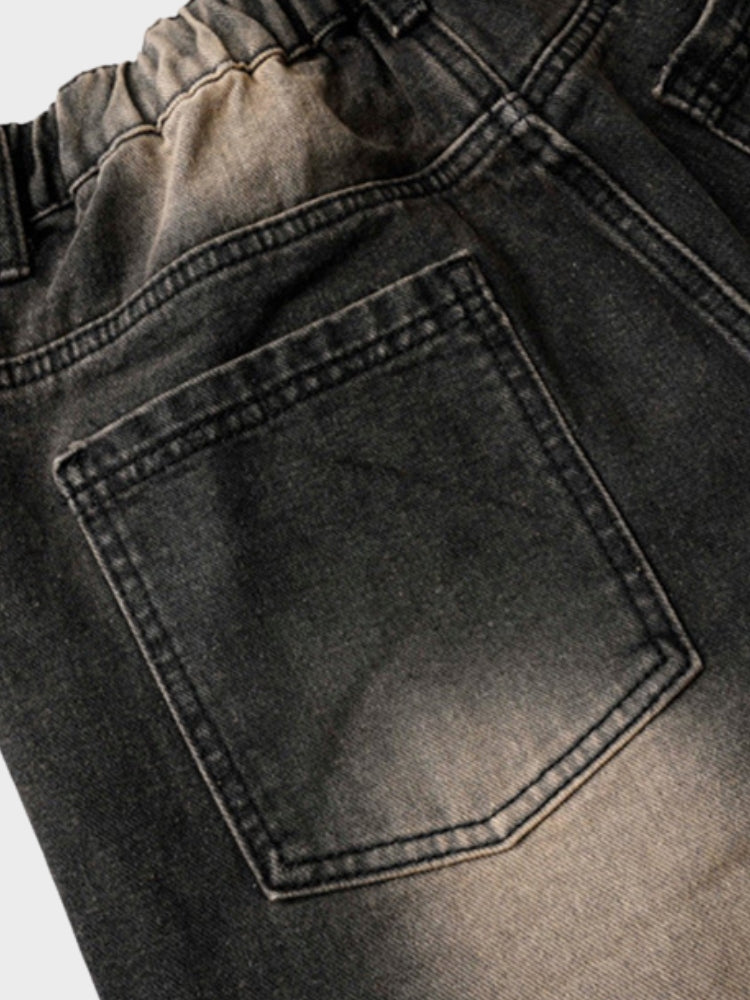 Kny Distressed Gradient Jorts