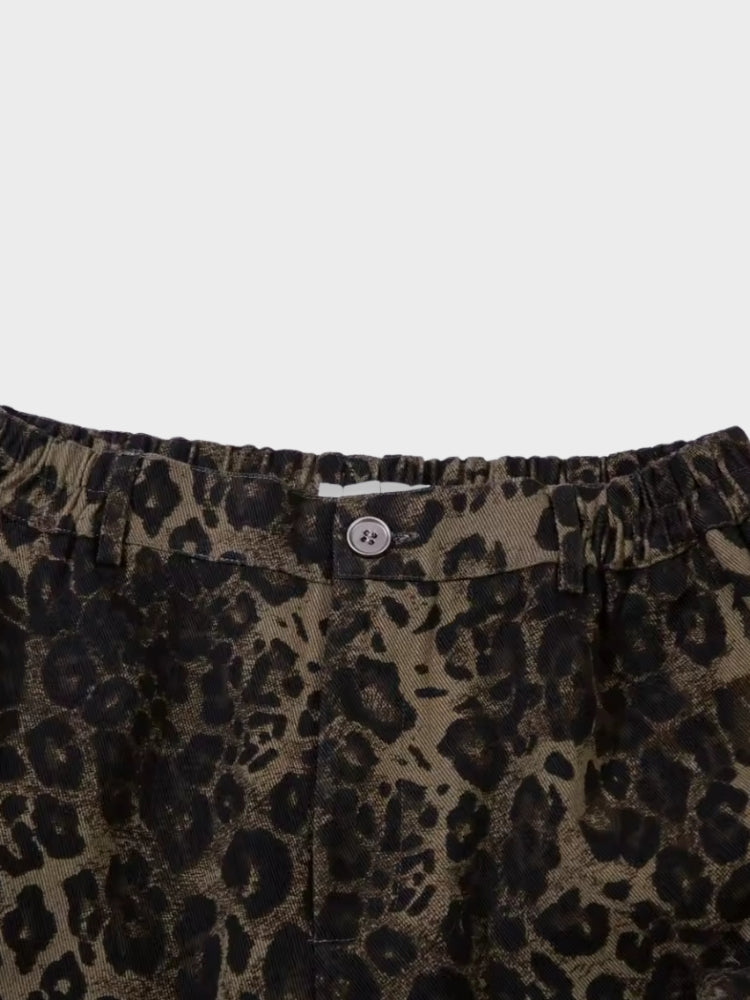 Kny Chaos Leopard Shorts