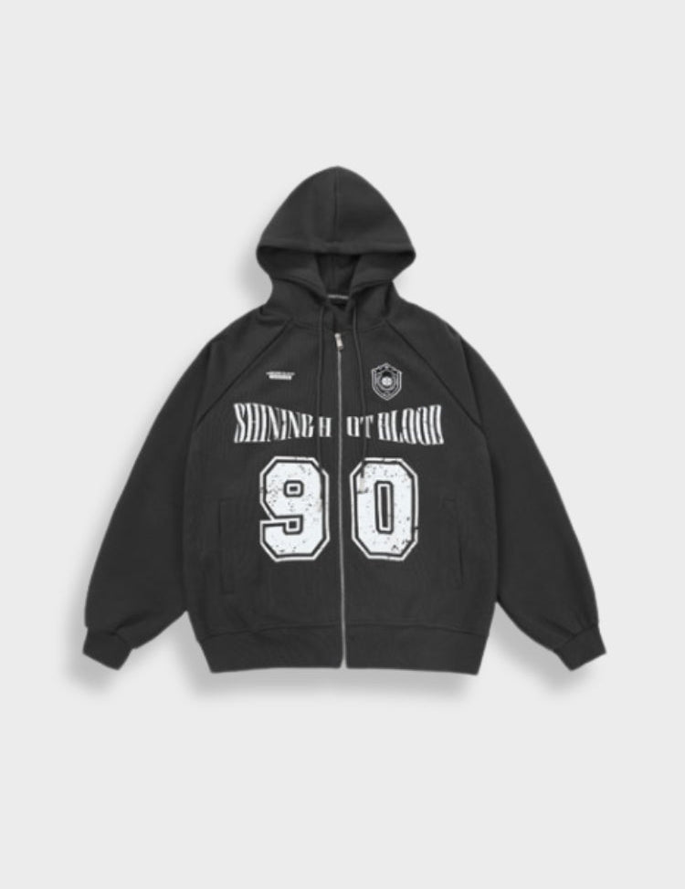 Vintage Sinner 90 Hoodie with Zipper