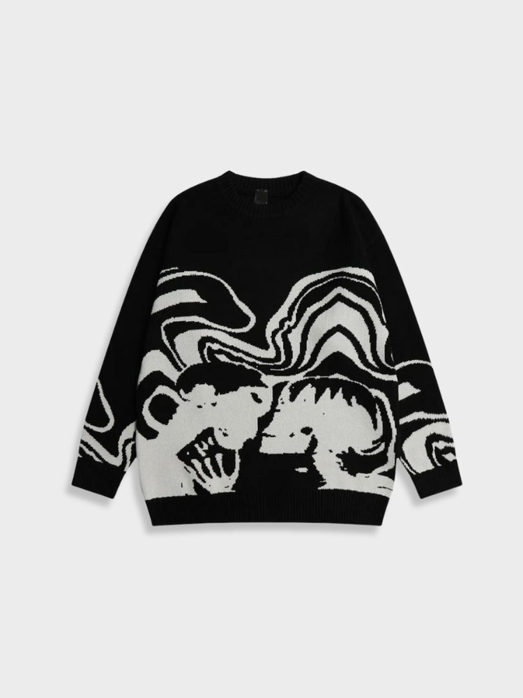 Y2K Kny Loose Sweater