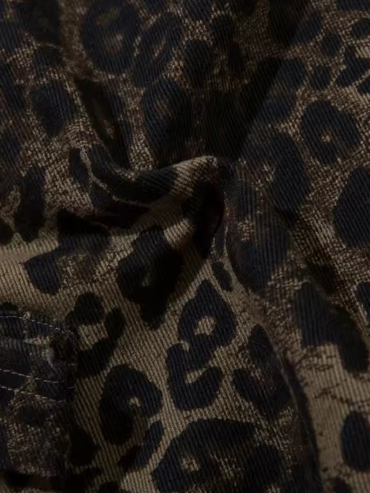 Kny Chaos Leopard Shorts