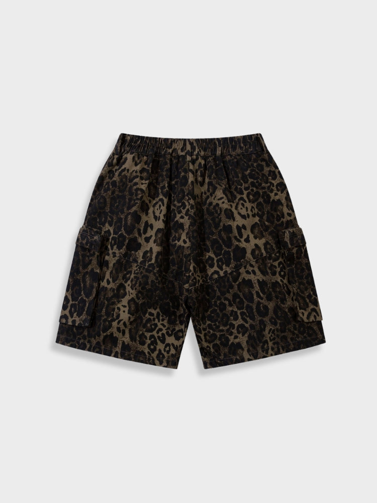 Kny Chaos Leopard Shorts