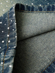 Kny Rhinestone Denim Jorts