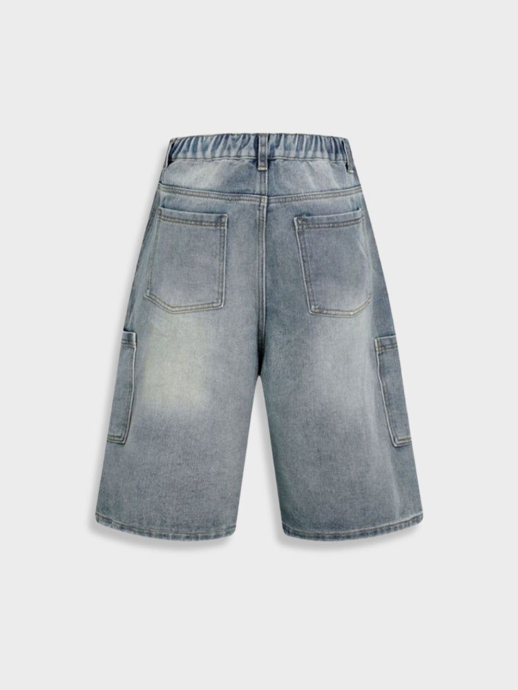 Kny Distressed Gradient Jorts