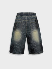 Kny Rhinestone Denim Jorts