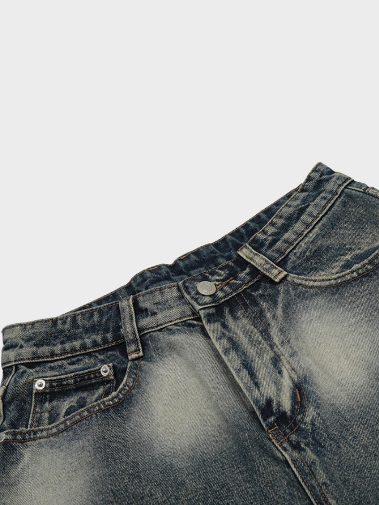 Kny Distressed Denim Jorts