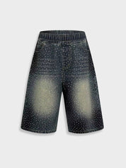 Kny Rhinestone Denim Jorts