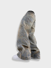 Kny x Distressed Washed Denim