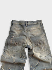 Kny x Distressed Washed Denim