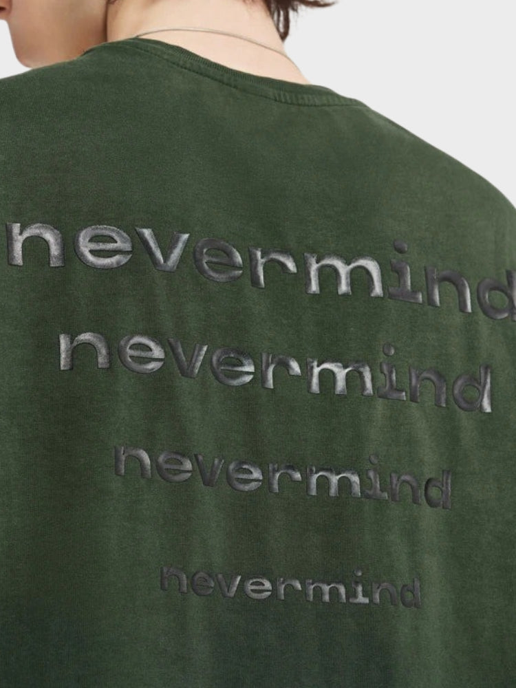 Washed Kny Nevermind Boxy Fit Tee