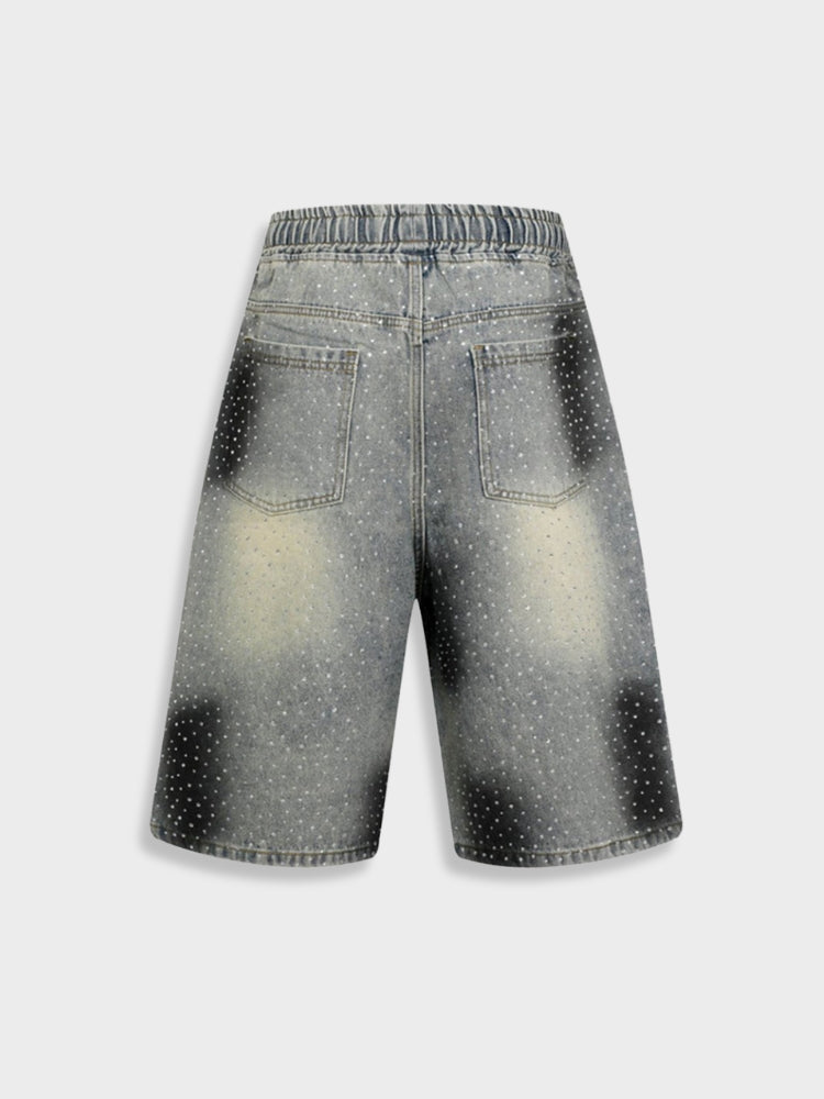 Kny Rhinestone Denim Jorts