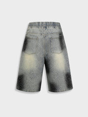 Kny Rhinestone Denim Jorts
