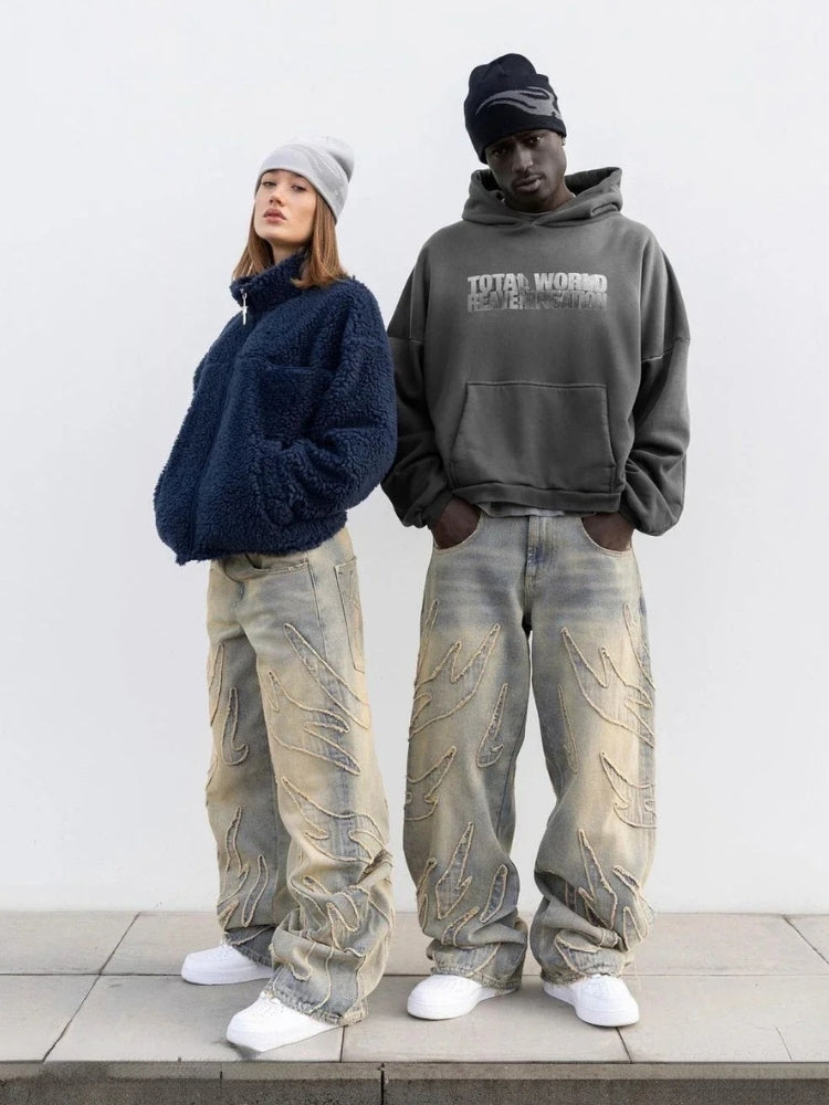 Kny x Distressed Washed Denim