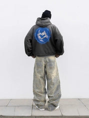 Kny x Distressed Washed Denim