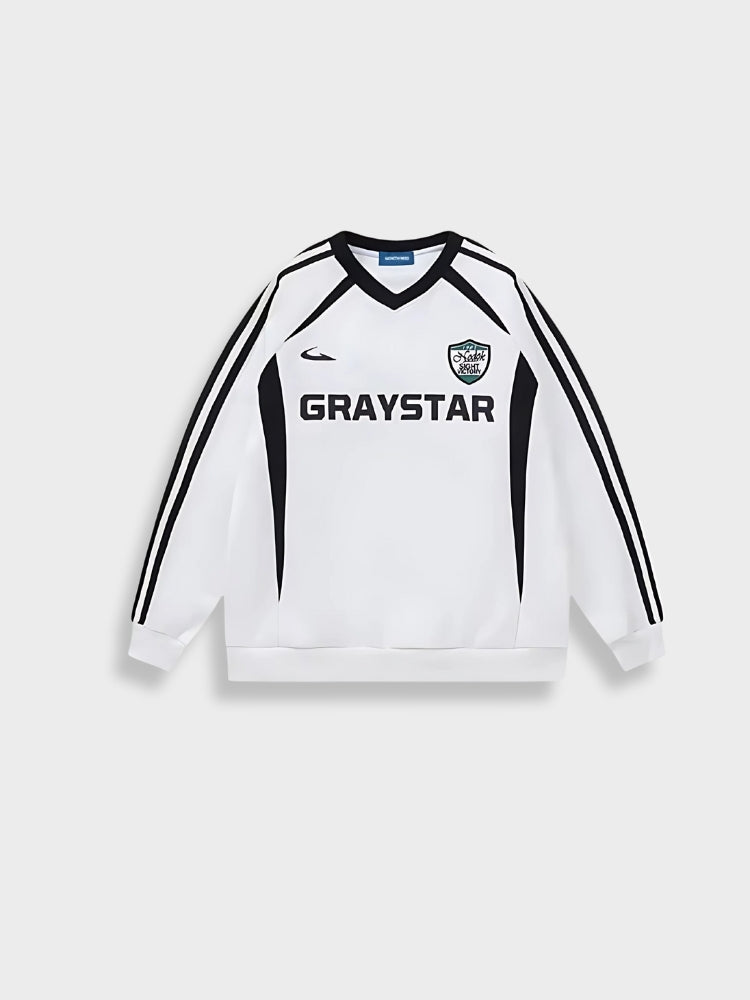 Kny Graystar Vintage Football Sweater